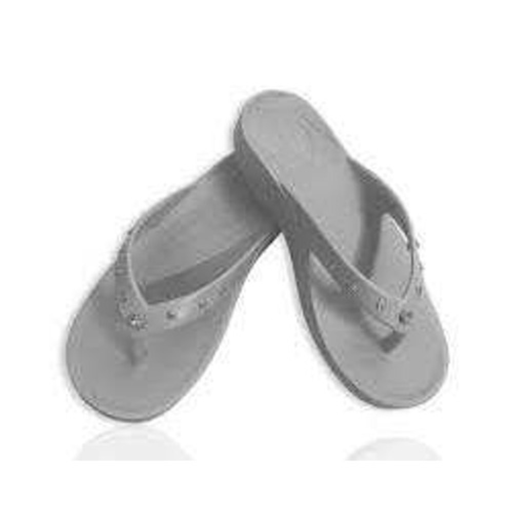 FLOPEDS Orthotic Flip-Flops Gray Anti-Flat High Arch Support Sandals Mens 10